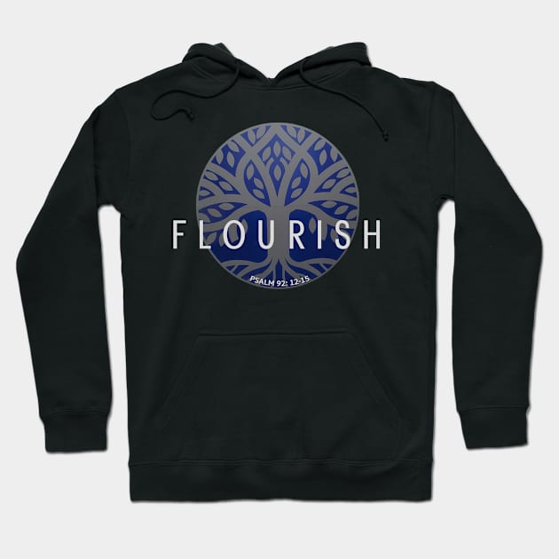 Flourish (for darker shirts) Hoodie by AmyNMann